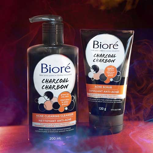 Bioré Charcoal Acne Clearing Cleanser is a daily cleanser that's designed for those with acne-prone skin