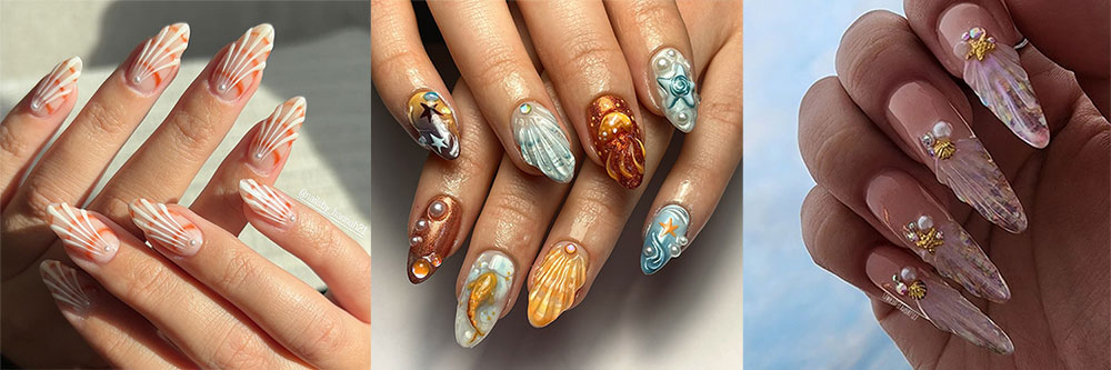 Dive into Summer with Seashell Nails