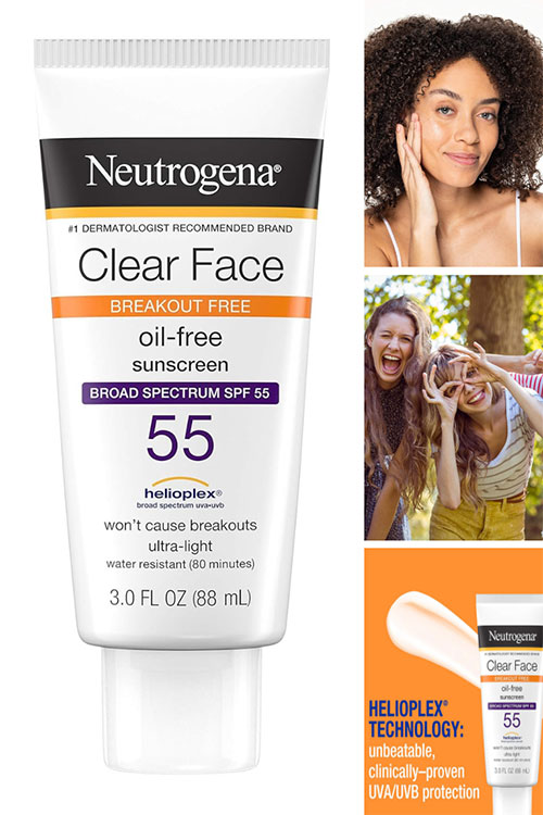 Neutrogena Clear Face Liquid Lotion Sunscreen