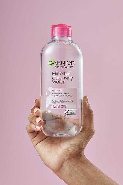 Garnier Micellar Water, Hydrating Facial Cleanser & Makeup Remover, Suitable for Sensitive Skin, Vegan, Cruelty-Free