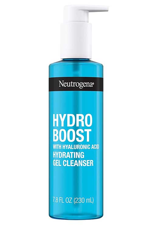 Neutrogena Hydro Boost Facial Cleansing Gel, Hydrating Gentle Face Cleanser, and Makeup Remover with Hyaluronic Acid