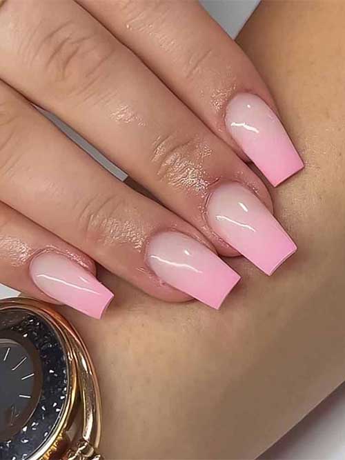 Ombre Pink Press On Nails