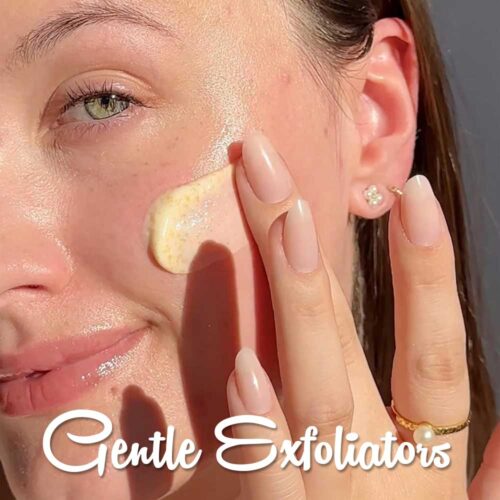 A guide to gentle exfoliators for winter skin care, promoting a radiant complexion and healthy skin during colder months.