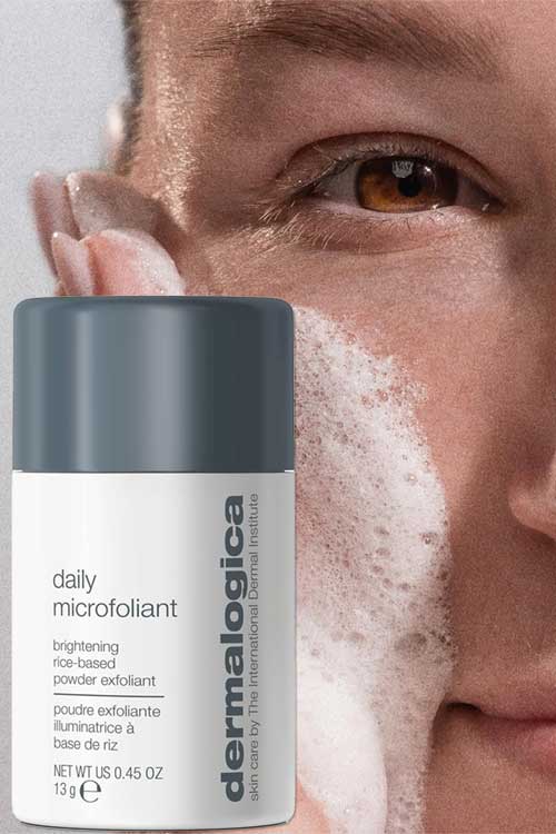 Dermalogica Daily Microfoliant: a face scrub powder with salicylic acid and papaya enzyme for brighter, smoother skin daily.