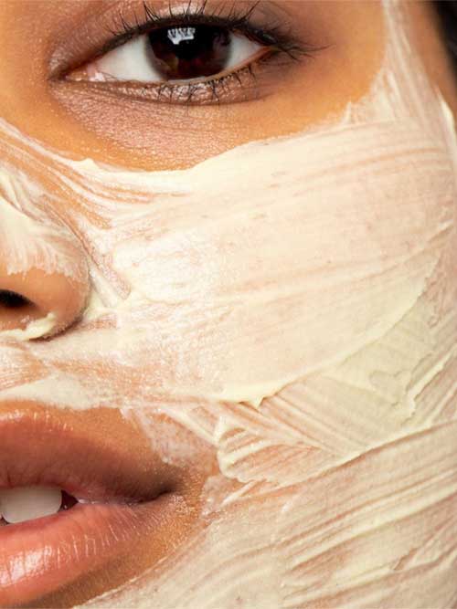 Two types of exfoliators: physical, which scrub away dead skin, and chemical, which dissolve impurities.